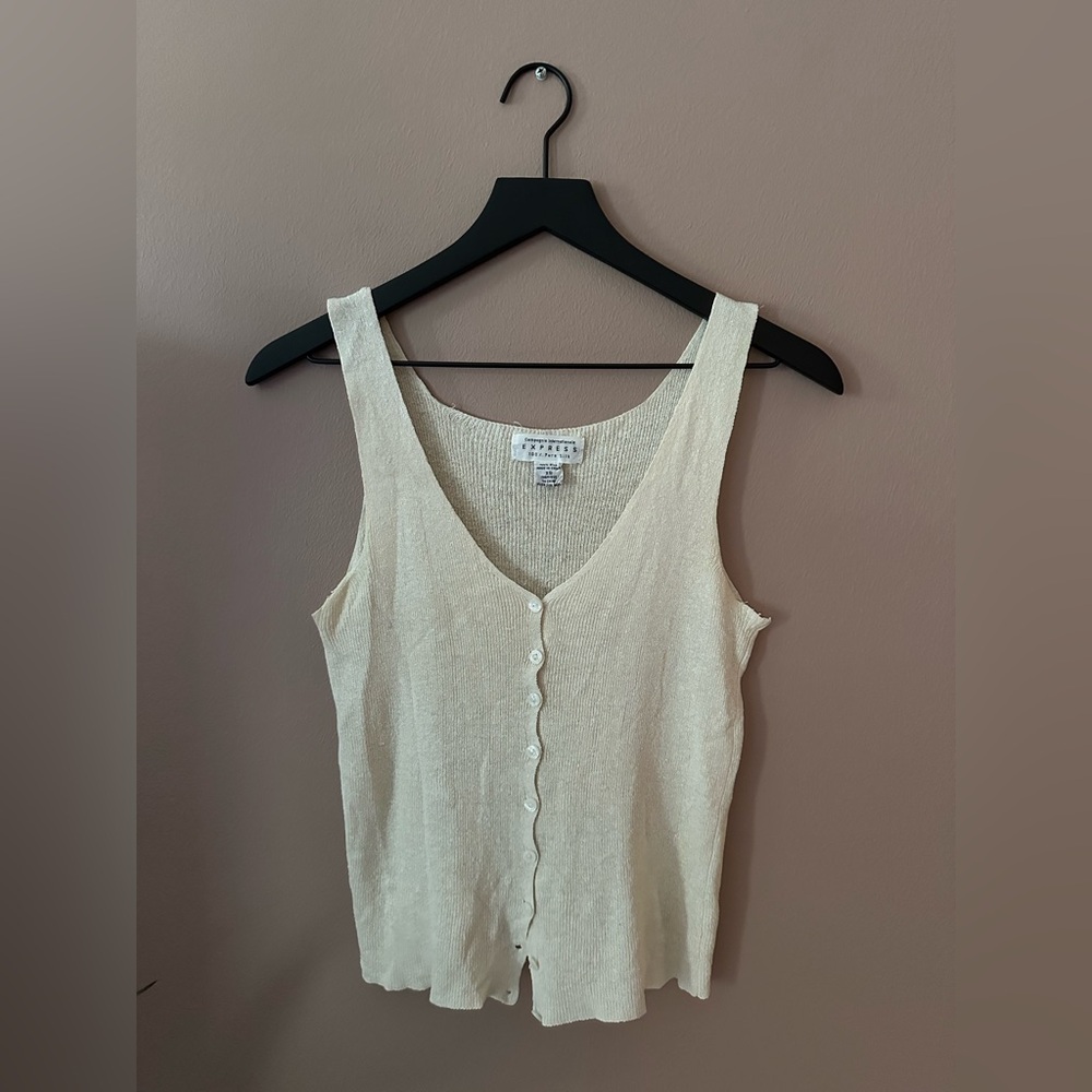 Vintage Express Silk Noil Tank top vest
